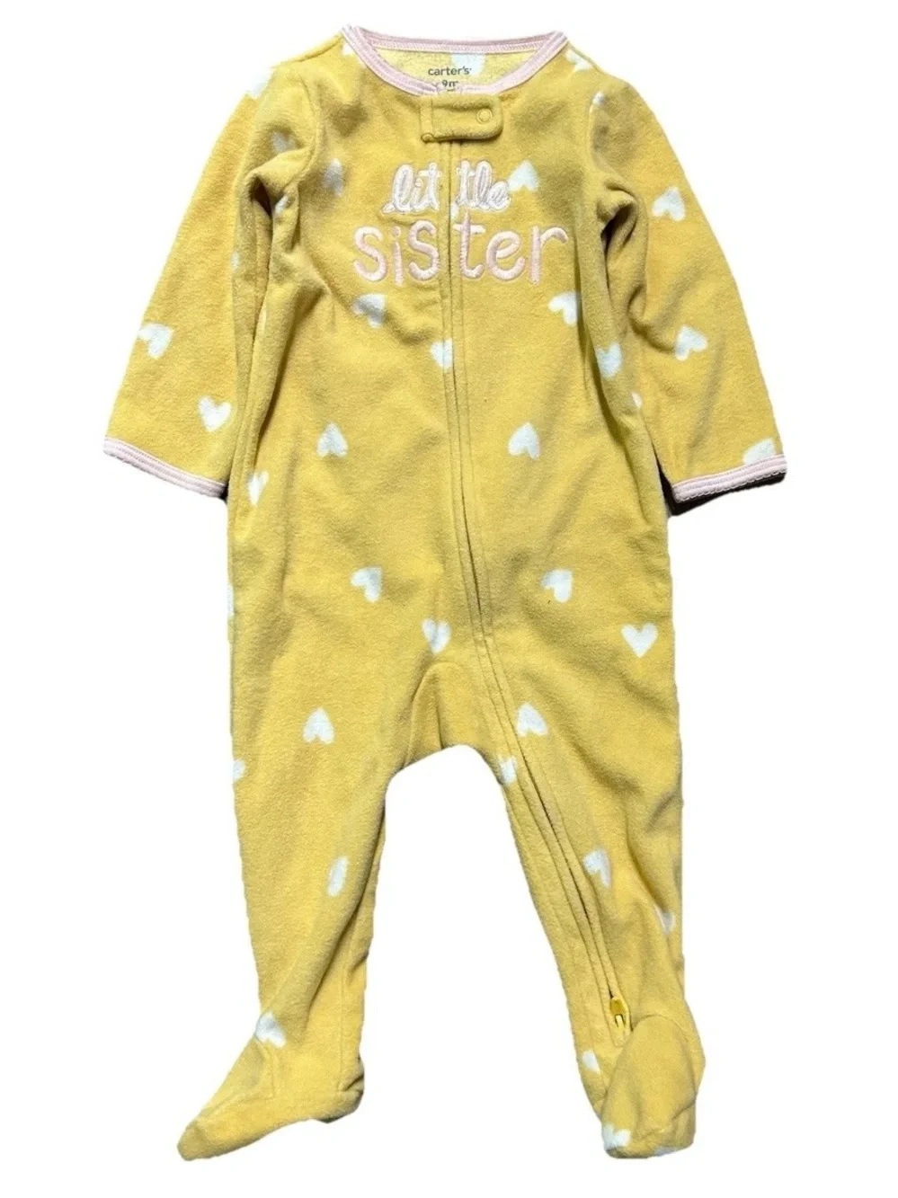 Baby Girl Clothing Pink Yellow Little Sister Pigs Chicken Floral Size 6-9 Months
